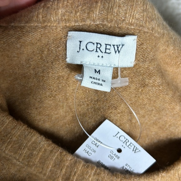 J Crew Sweater Dress in Extra Soft Yarn Camel Colored Dize M - Picture 4 of 9